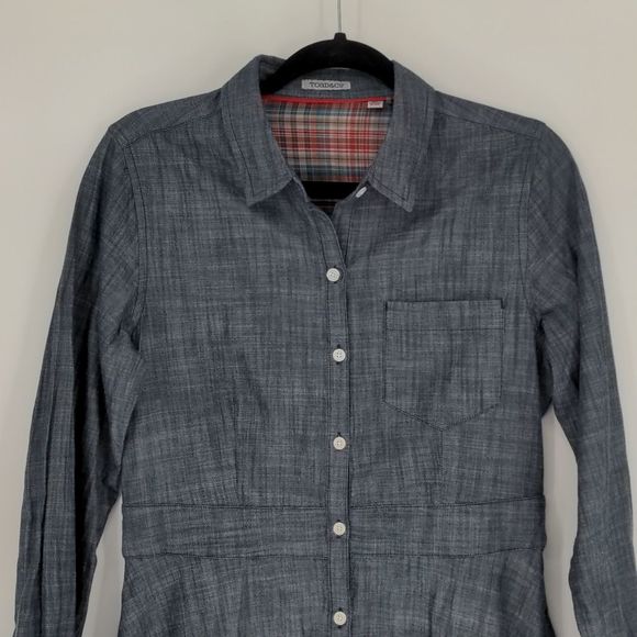 Toad&Co Long Sleeve Gray Dress - Picture 2 of 15